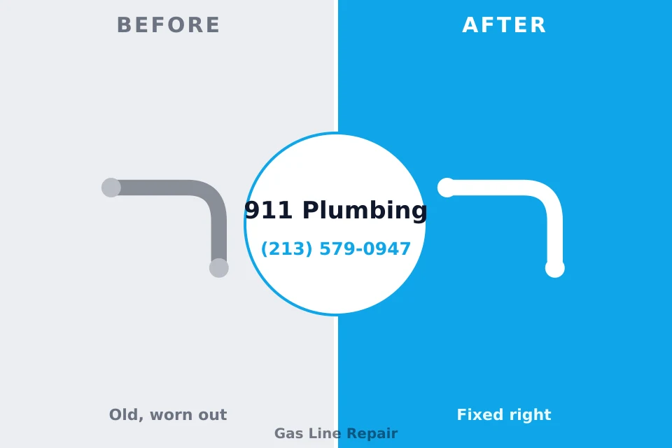 Before and after: plumbing repair Halsey, OR